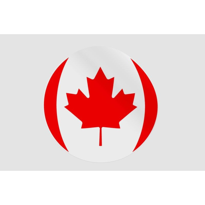 Canada Ball Flag Sticker - DecalsHouse