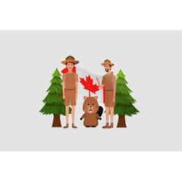 Canada Beaver And Ranger Sticker - DecalsHouse