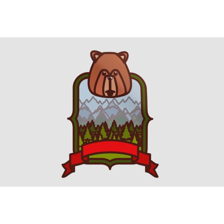 Canada Beaver Style 3 Sticker - DecalsHouse