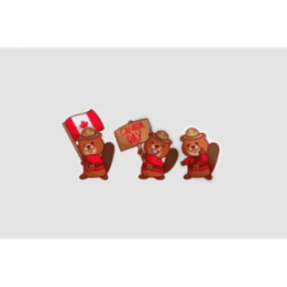 Canada Day Beavers Sticker - DecalsHouse