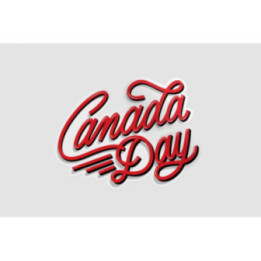 Canada Day Lettering Sticker - DecalsHouse