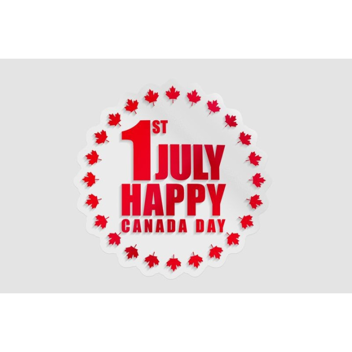 Canada Day Style 15 Sticker - DecalsHouse