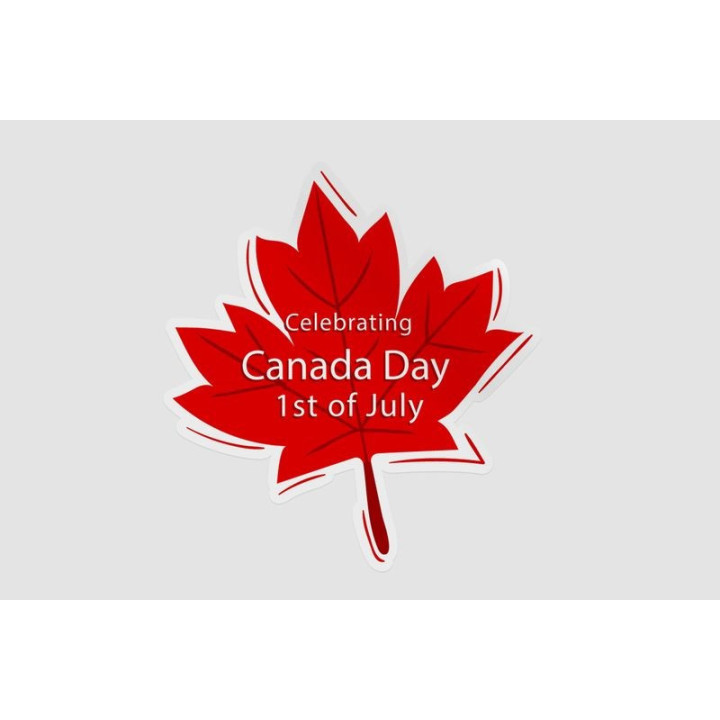 Canada Day Style 5 Sticker - DecalsHouse