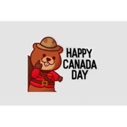Canada Day With Cute Beaver Sticker - DecalsHouse