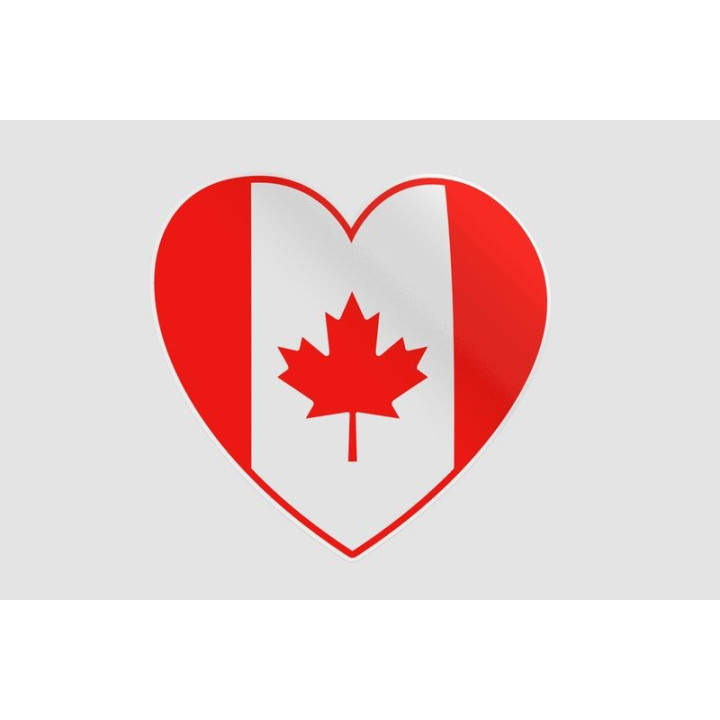 Canada Day With Maple Leaf Sticker - DecalsHouse