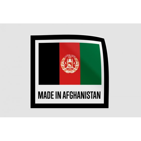 Afghanistan Made In Quality...