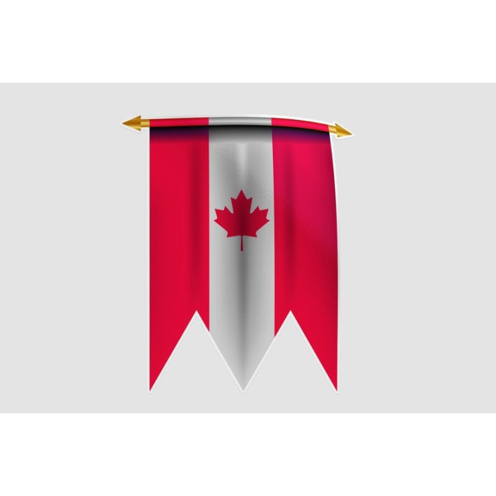 Canada Flag Style 12 Sticker - DecalsHouse