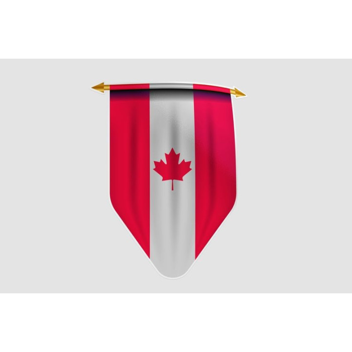 Canada Flag Style 15 Sticker - DecalsHouse