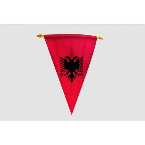 Albania Flag Style 15 Sticker
