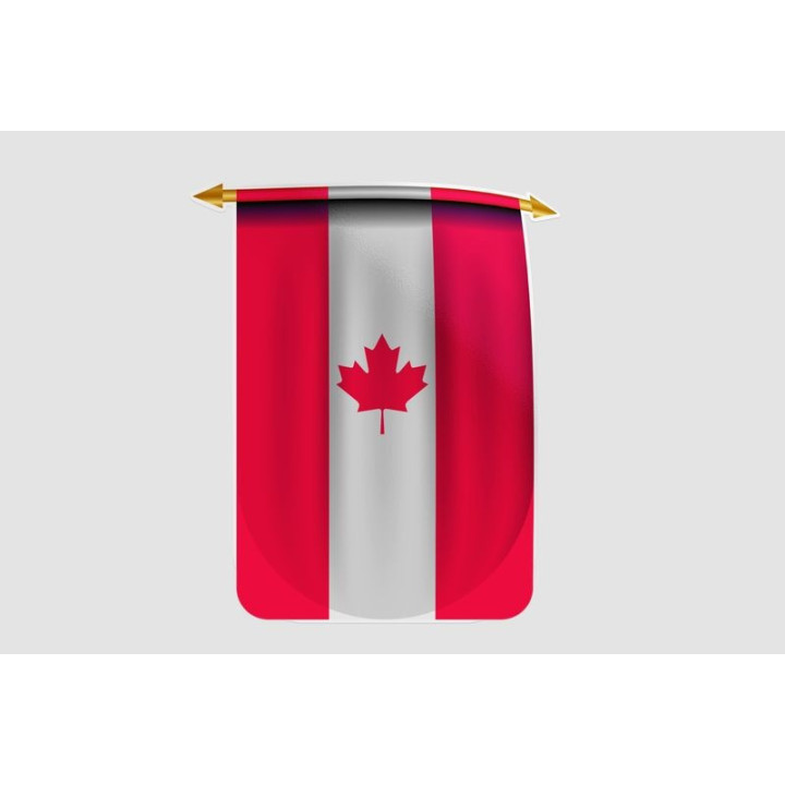Canada Flag Style 17 Sticker - DecalsHouse