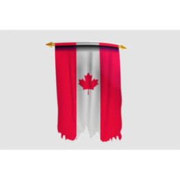 Canada Flag Style 19 Sticker - DecalsHouse