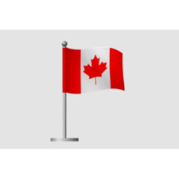 Canada Flag Style 23 Sticker - DecalsHouse