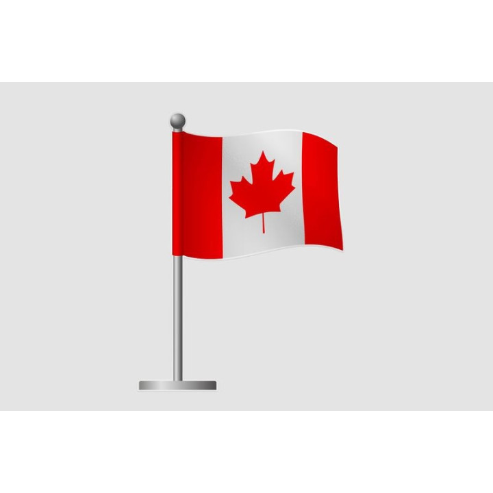 Canada Flag Style 23 Sticker - DecalsHouse