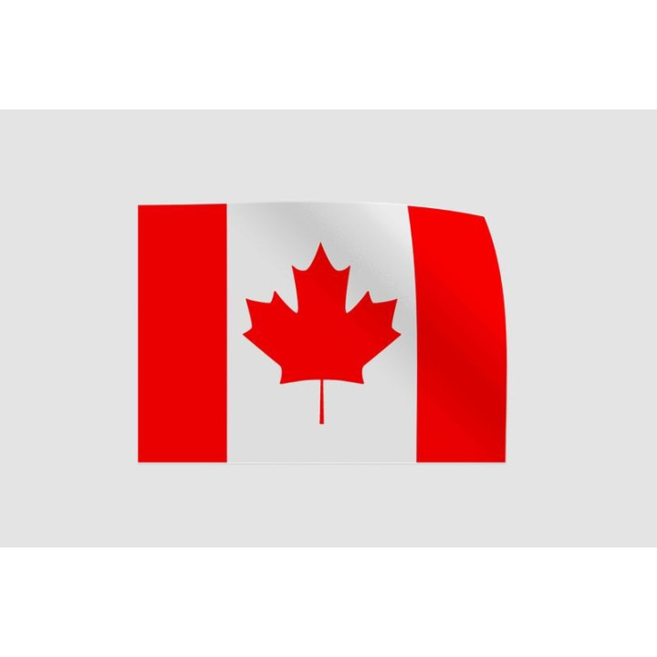 Canada Flag Style 25 Sticker - DecalsHouse