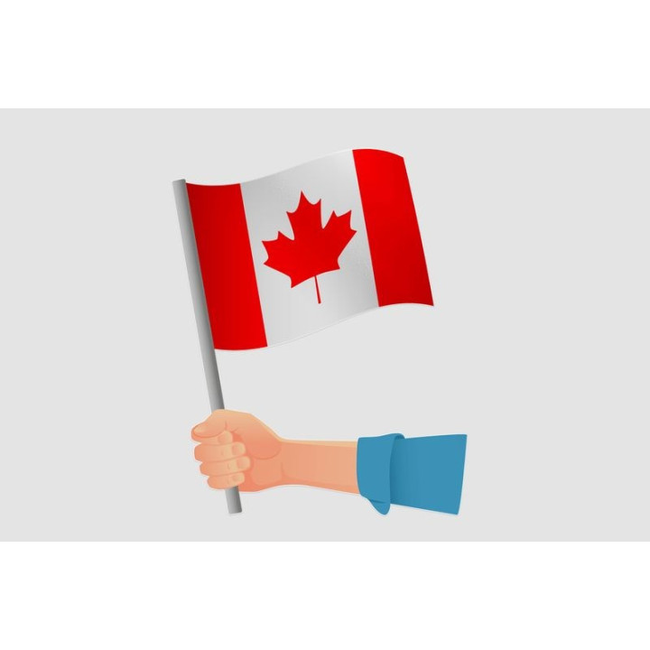 Canada Flag Style 27 Sticker - DecalsHouse