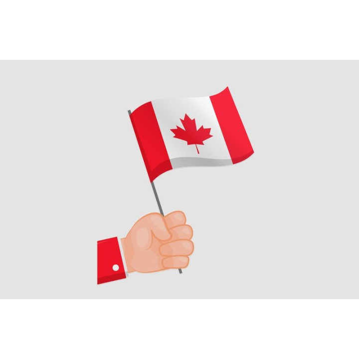 Canada Flag Style 5 Sticker - DecalsHouse