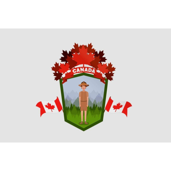 Canada Forest Ranger Boy Sticker - DecalsHouse