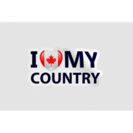 Canada I Love My Country Sticker - DecalsHouse