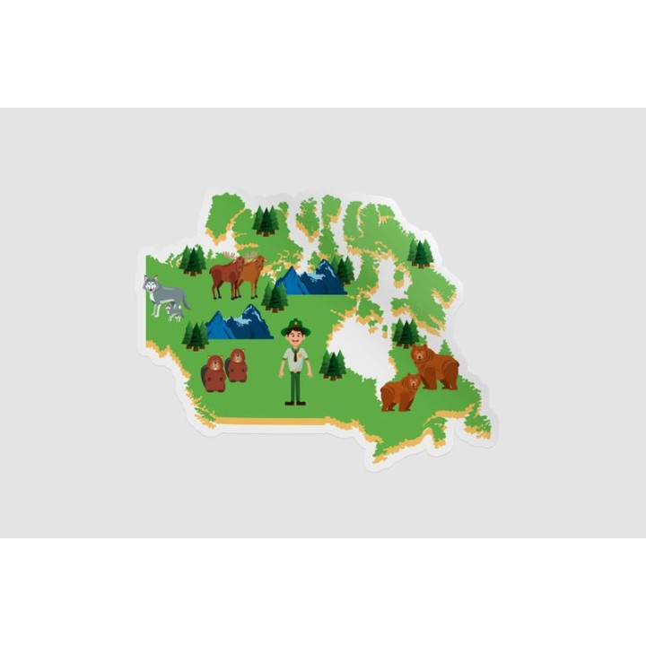 Canada Map Dh Sticker - DecalsHouse