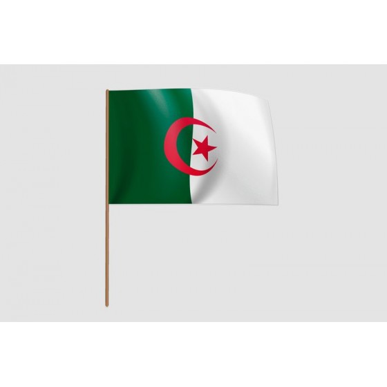 Algeria Flag Style 28 Sticker