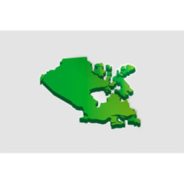 Canada Map Style 5 Sticker - DecalsHouse