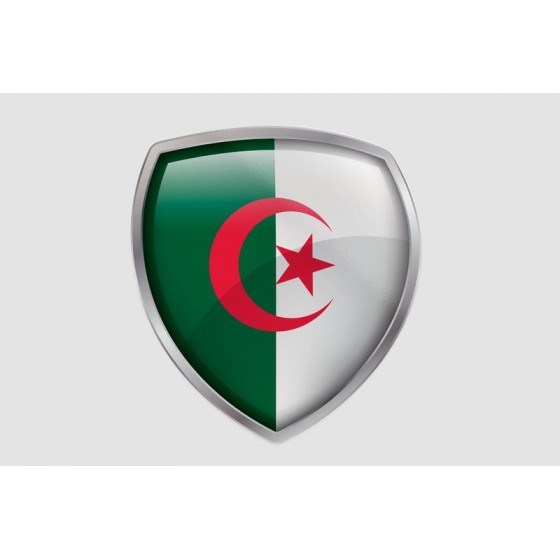 Algeria Flag Style 31 Sticker