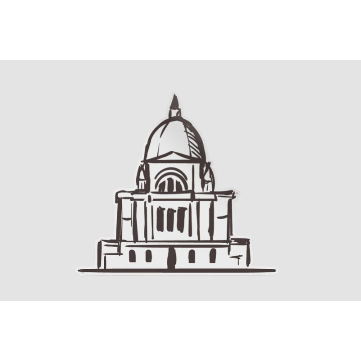 Canada Montreal Landmark Style 4 Sticker - DecalsHouse