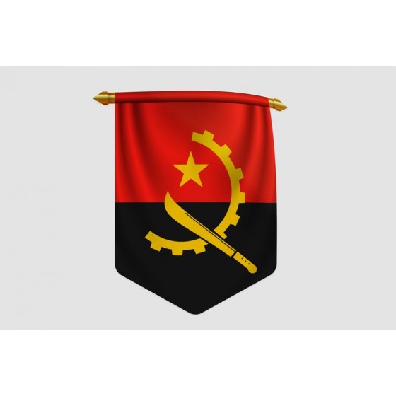 Angola Flag Style 11 Sticker