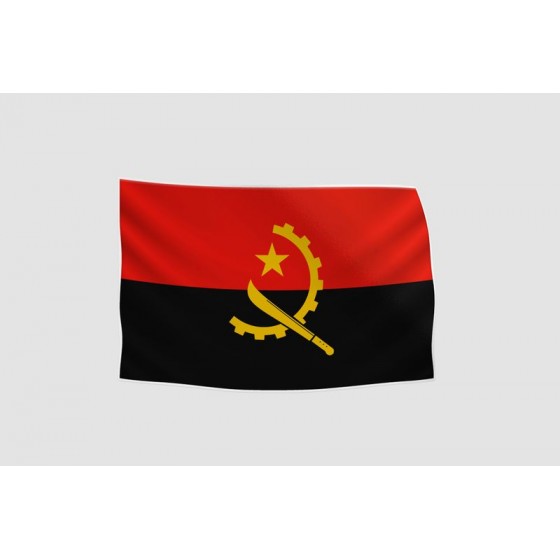 Angola Flag Style 12 Sticker