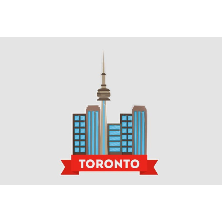 Canada Toronto Style 2 Sticker - DecalsHouse