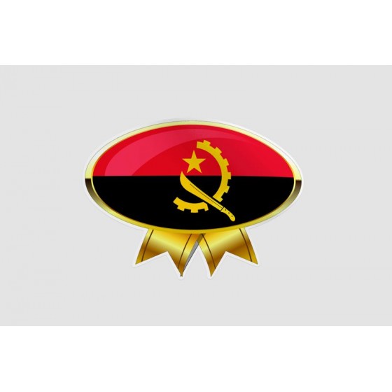 Angola Flag Style 20 Sticker