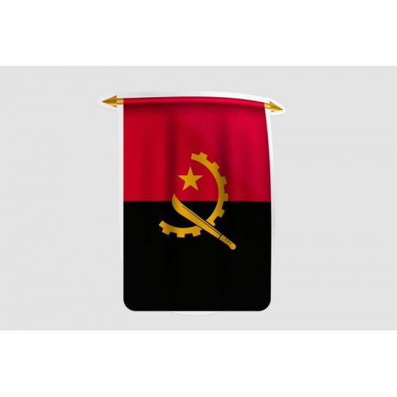 Angola Flag Style 6 Sticker