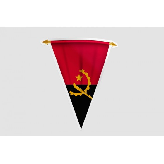 Angola Flag Style 7 Sticker