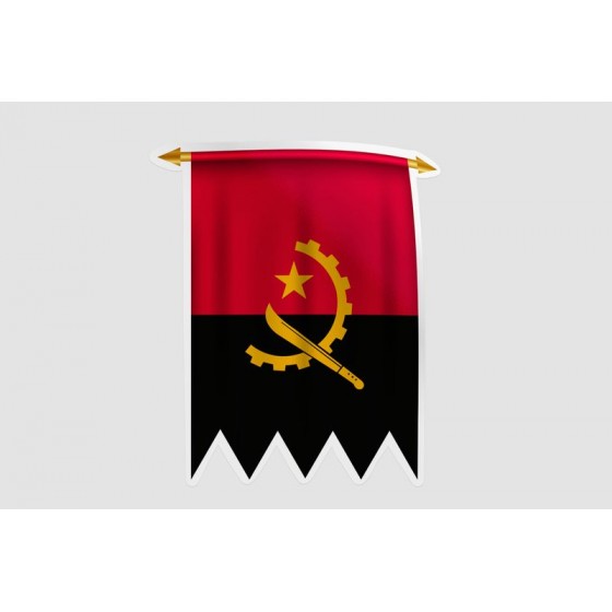 Angola Flag Style 9 Sticker
