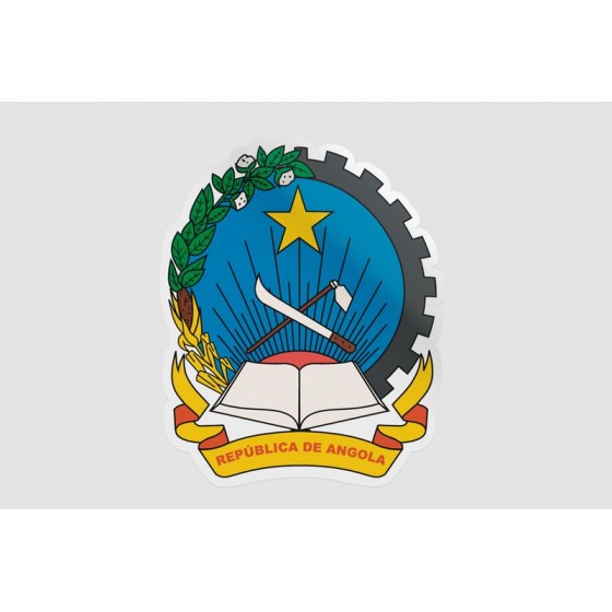 Angola National Emblem Sticker