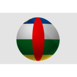 Central African Republic Flag Around Sticker - DecalsHouse