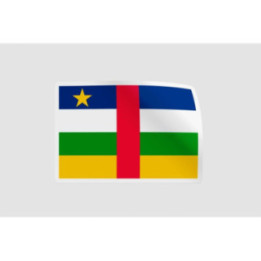 Central African Republic Flag Sticker - DecalsHouse