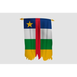 Central African Republic Flag Style 12 Sticker - DecalsHouse