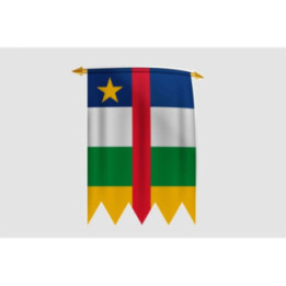 Central African Republic Flag Style 13 Sticker - DecalsHouse