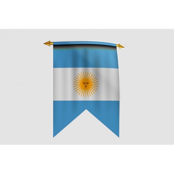 Argentina Flag Style 6 Sticker
