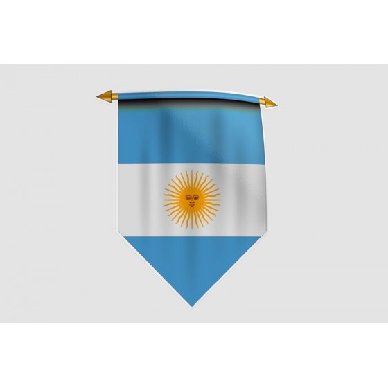 Argentina Flag Style 7 Sticker