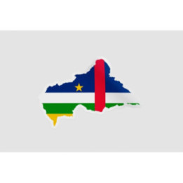 Central African Republic Map Sticker - DecalsHouse