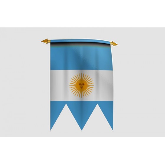 Argentina Flag Style 8 Sticker