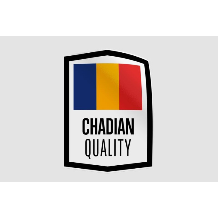 Chad Quality Label Style 3 Sticker - DecalsHouse