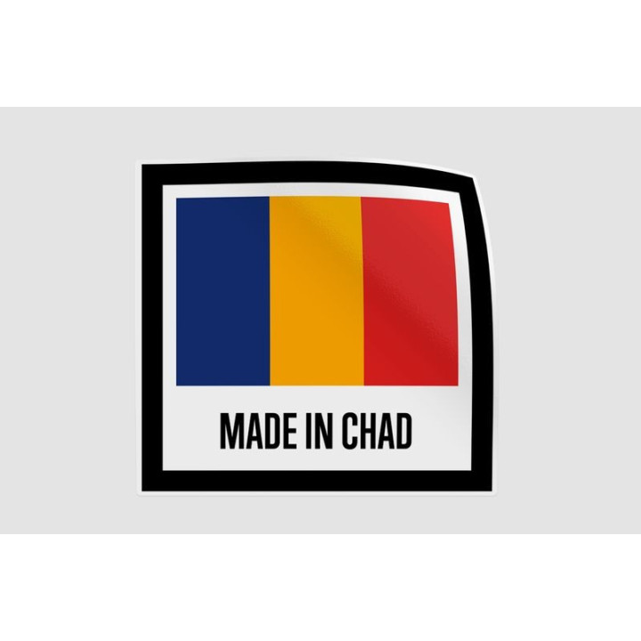 Chad Quality Label Style 4 Sticker - DecalsHouse
