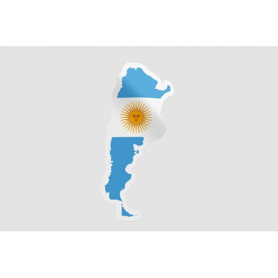 Argentina Map Style 11 Sticker