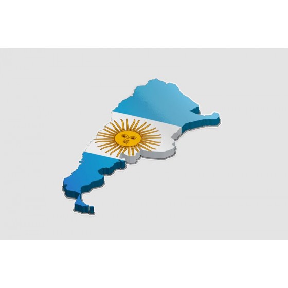Argentina Map Style 13 Sticker