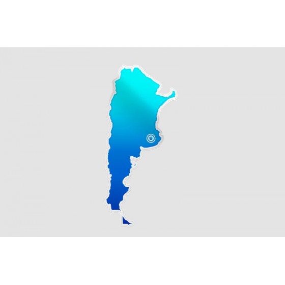 Argentina Map Style 15 Sticker