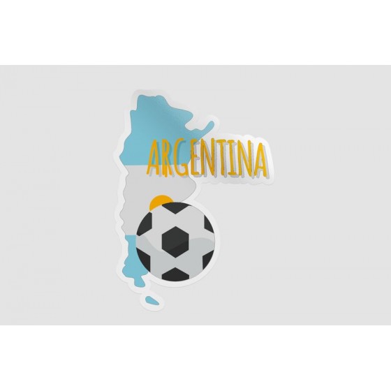 Argentina Map Style 23 Sticker