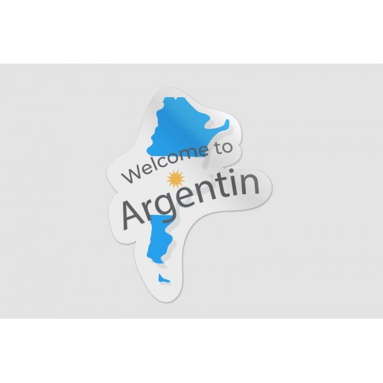 Argentina Map Style 8 Sticker